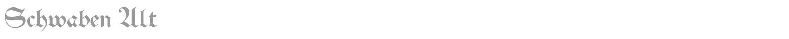 Schwaben font preview